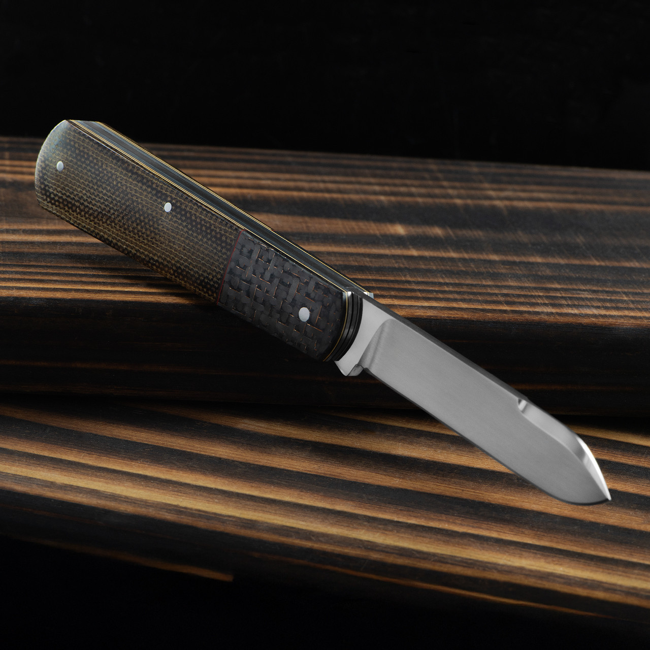 JD Knives Barlow Carbon fibre folding Knife