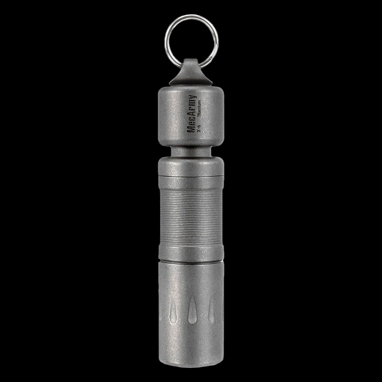 MecArmy X6 Mini Titanium Keychain Flashlight Sandblasted