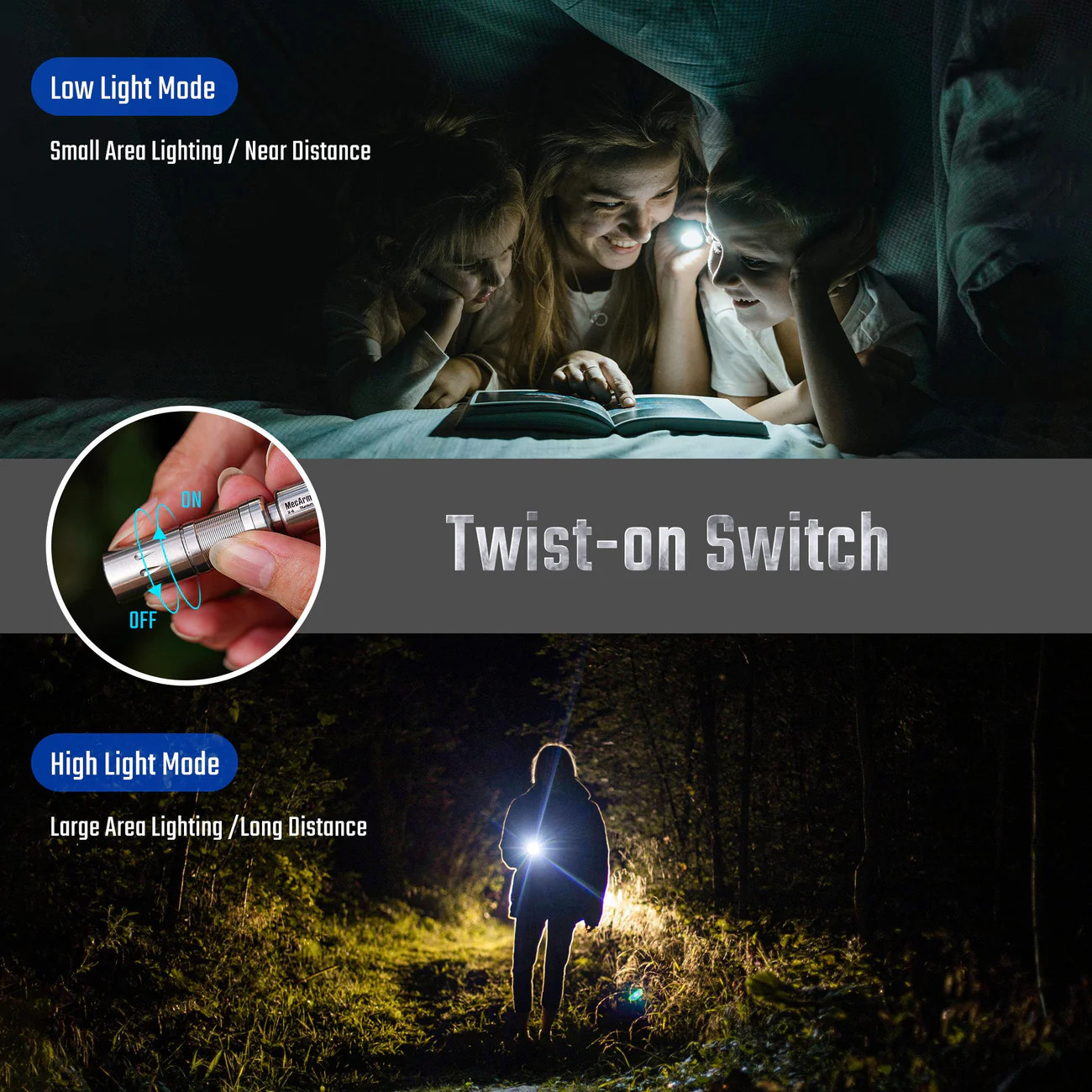 MecArmy X6 Mini Titanium Keychain Flashlight