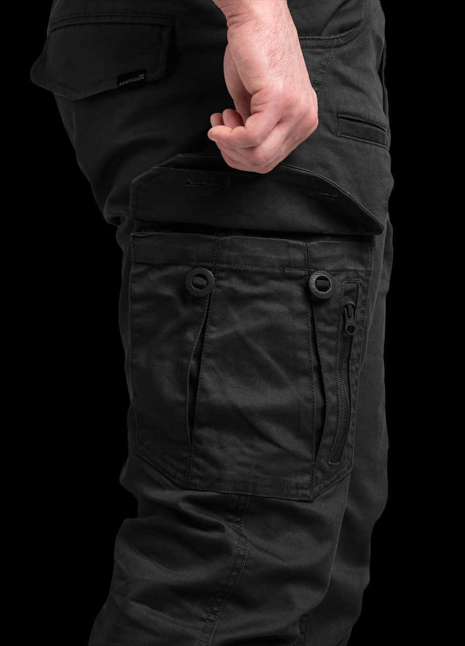 Pentagon Invictus Tactical Joggers Black