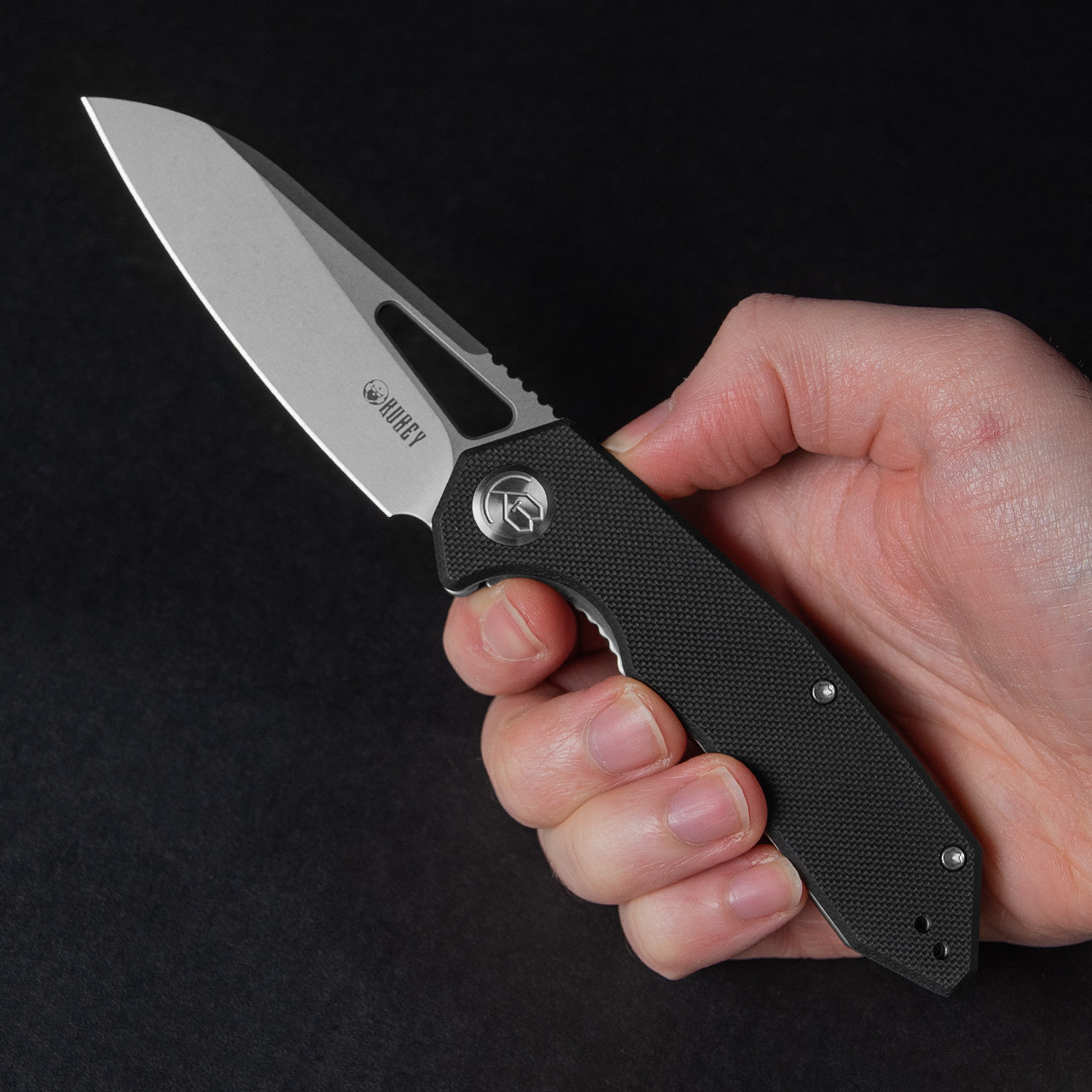 Kubey Vagrant G10 Folding Knife Black
