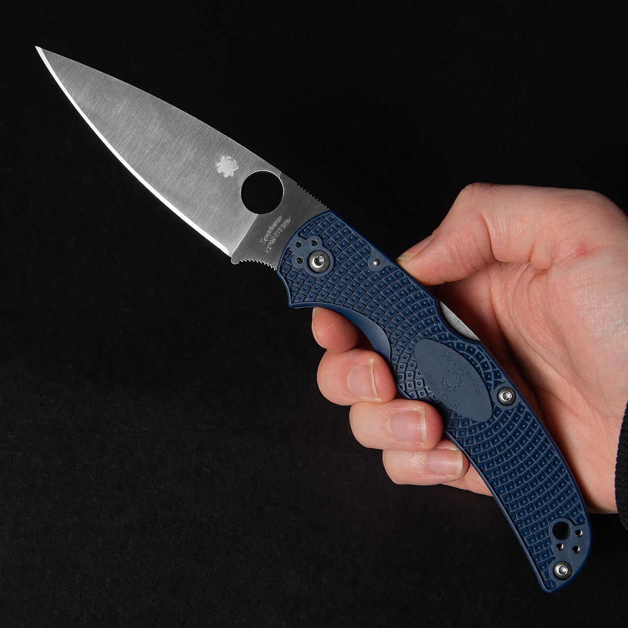 Spyderco Native Chief Lightweight Dark Blue Folding Knife
