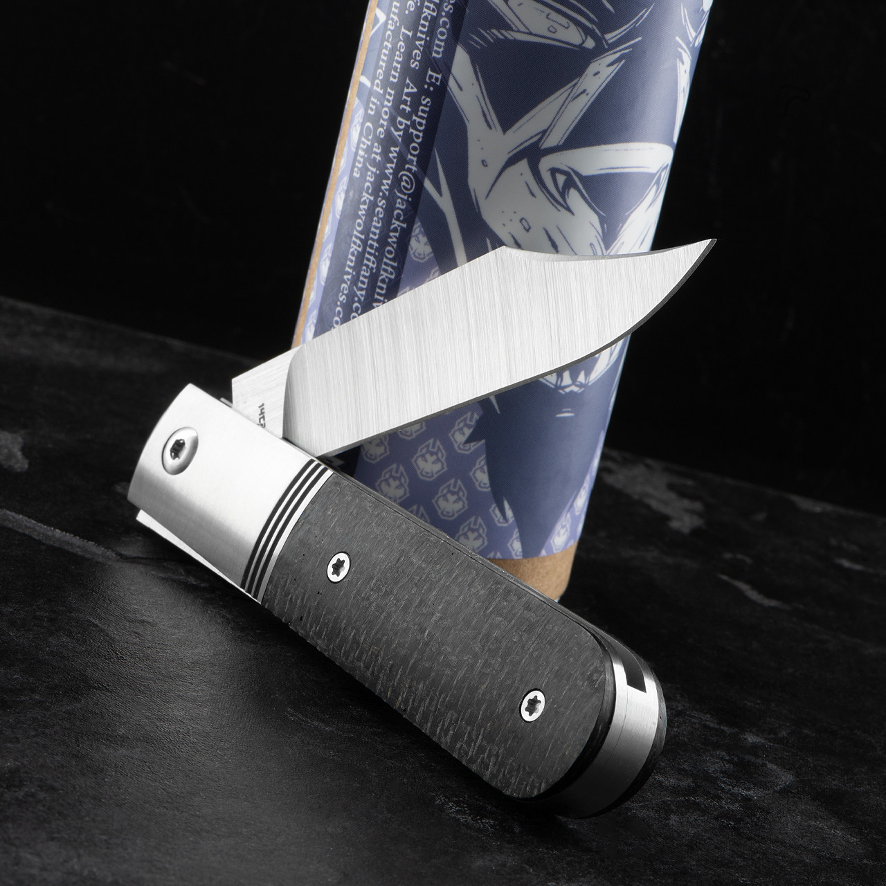 Jack Wolf Big Bro Jack Micarta Folding Knife