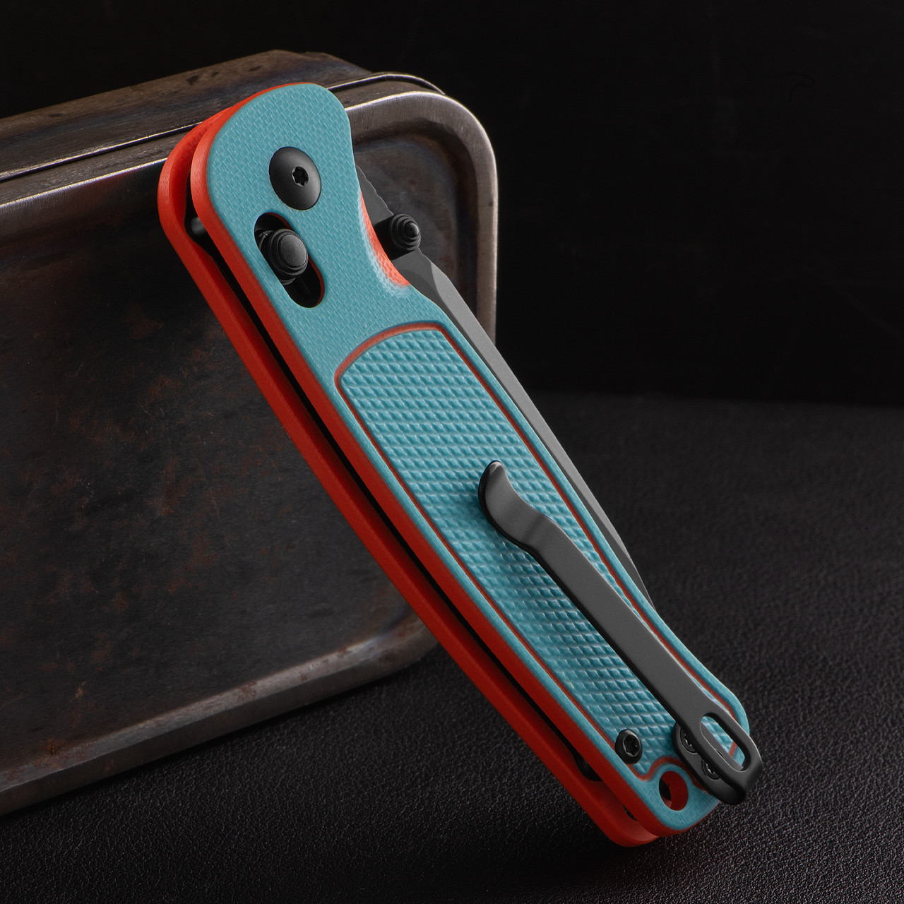 CJRB Shale Black Folding Knife