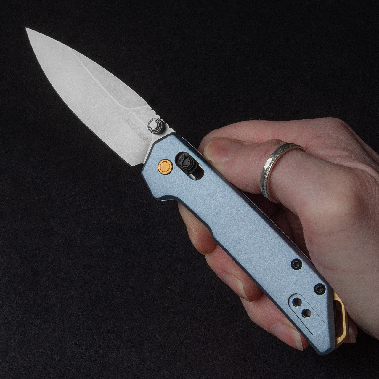 Kershaw Mini Iridium Stonewashed Folding Knife