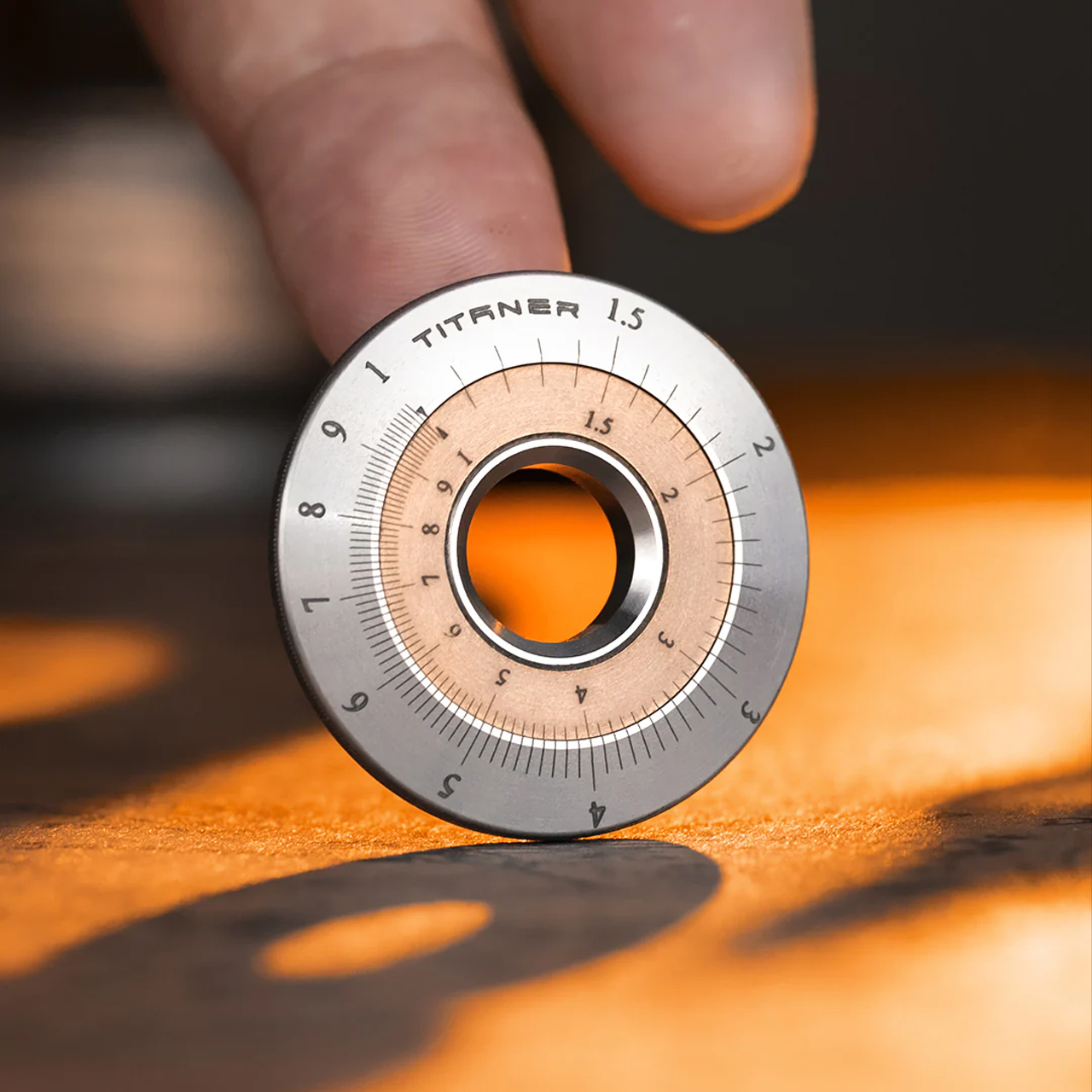 Titaner Mini Titanium Curve Measure Slide Rule