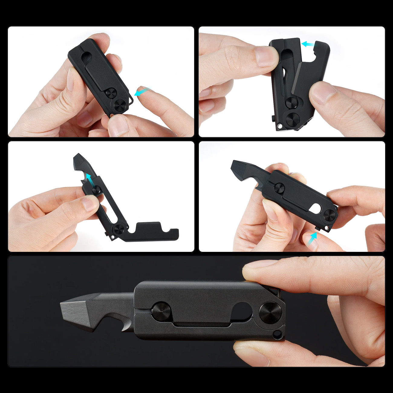 MecArmy RL3 EDC Pry Bar Black Titanium