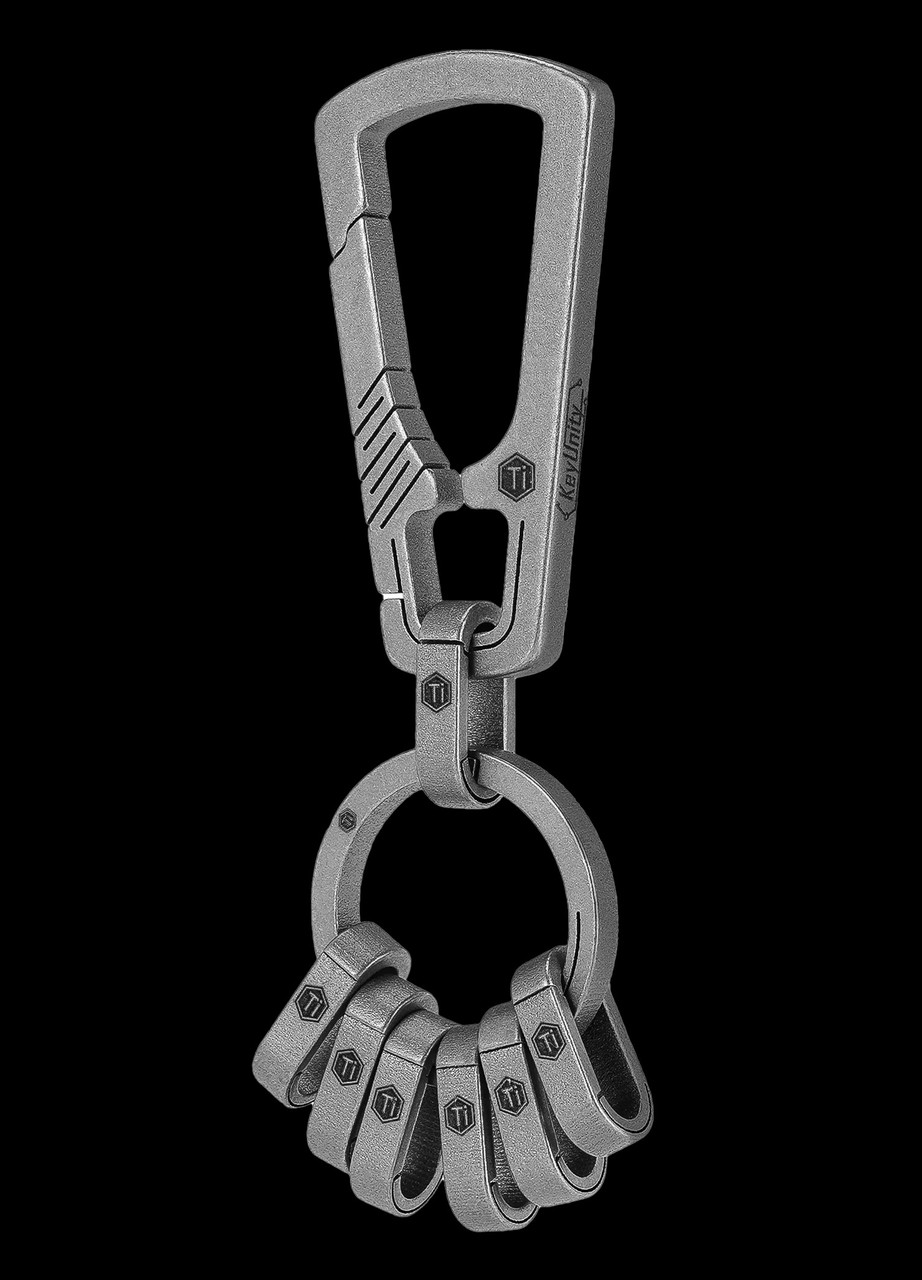 KeyUnity Carabiner Titanium Keychain Clip