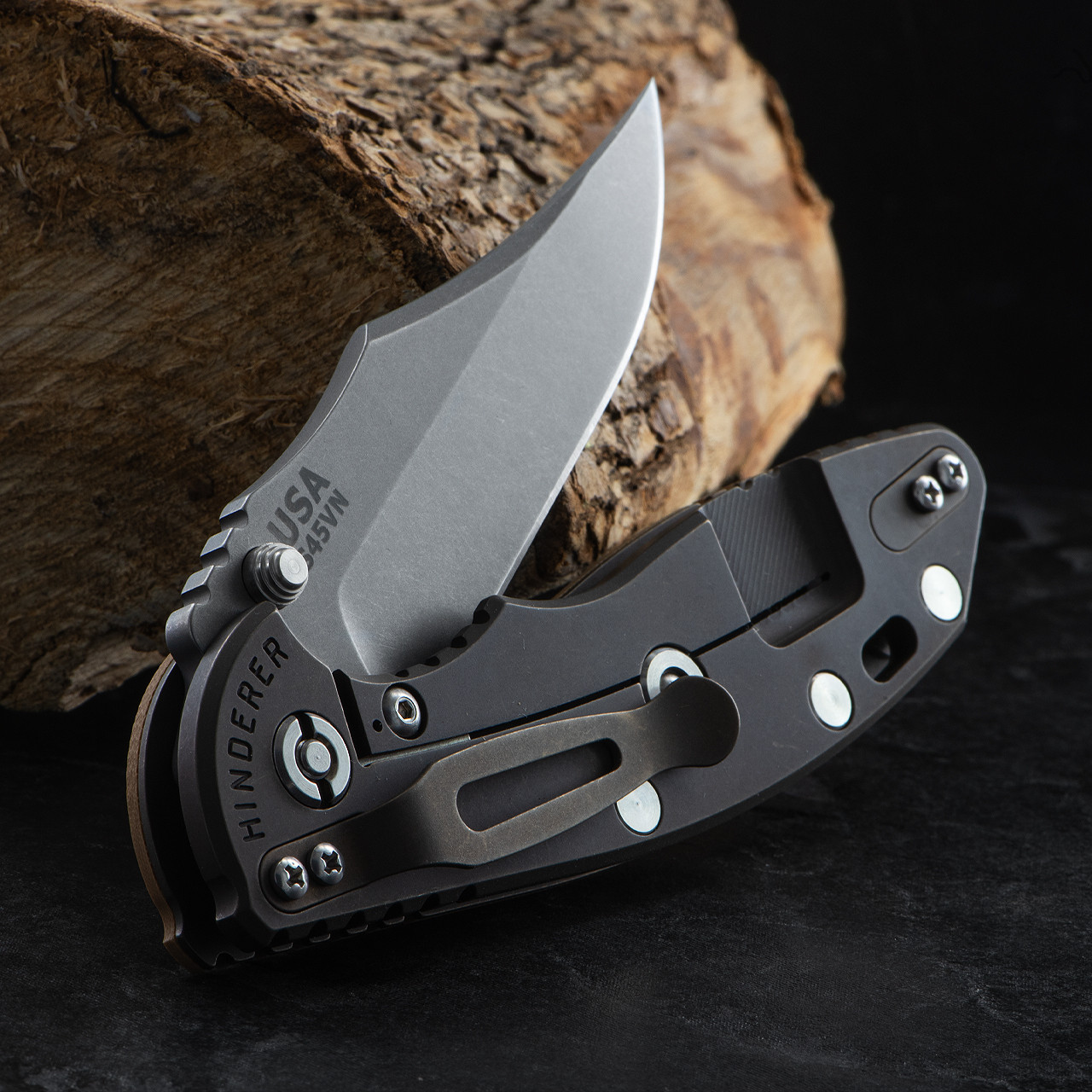 Hinderer XM-18 3.5" Bowie G10 Coyote Folding Knife