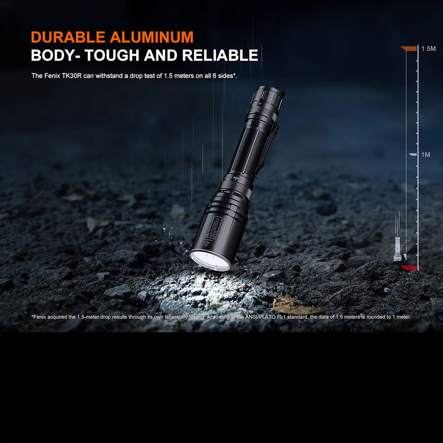 Fenix TK30R LEP 1500m Flashlight | Tactical Flashlights