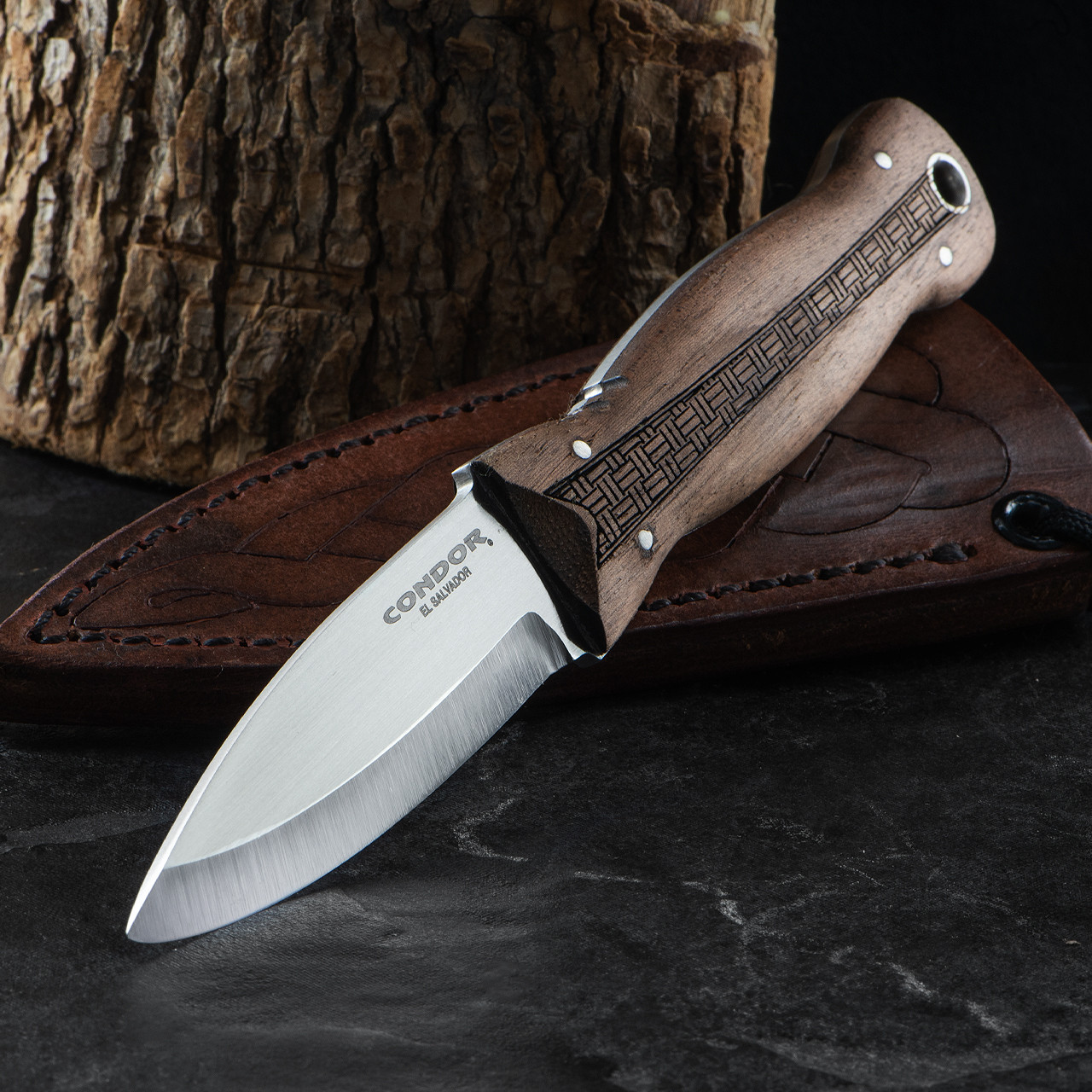 Condor Credo Feststehendes Messer – Kompaktes Allzweckmesser Mit Lederscheide (ca. 20,6 Cm)