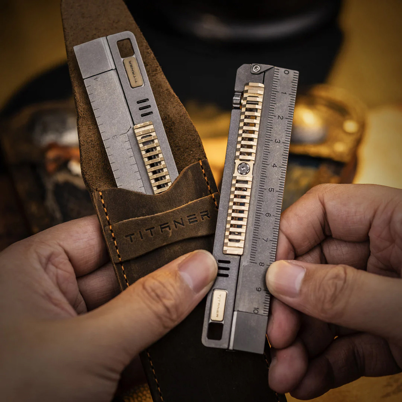 Titaner Mix 2: Titanium EDC Ruler Metric
