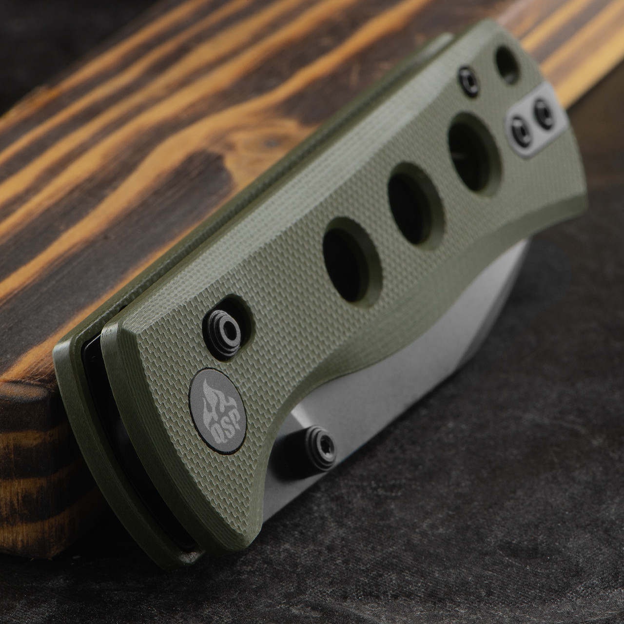 QSP Canary Glyde G10 Black Folding Knife