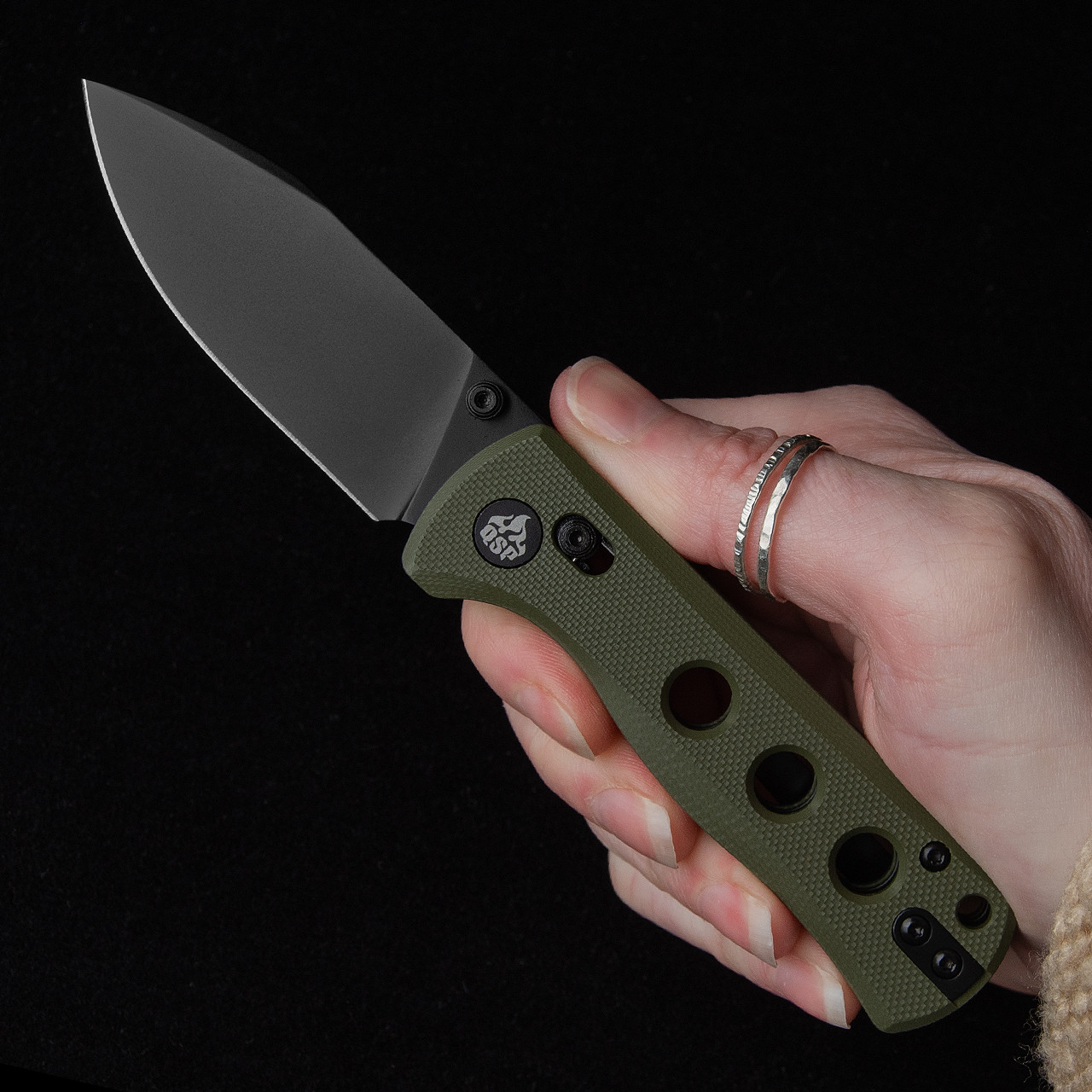 QSP Canary Glyde G10 Black Folding Knife