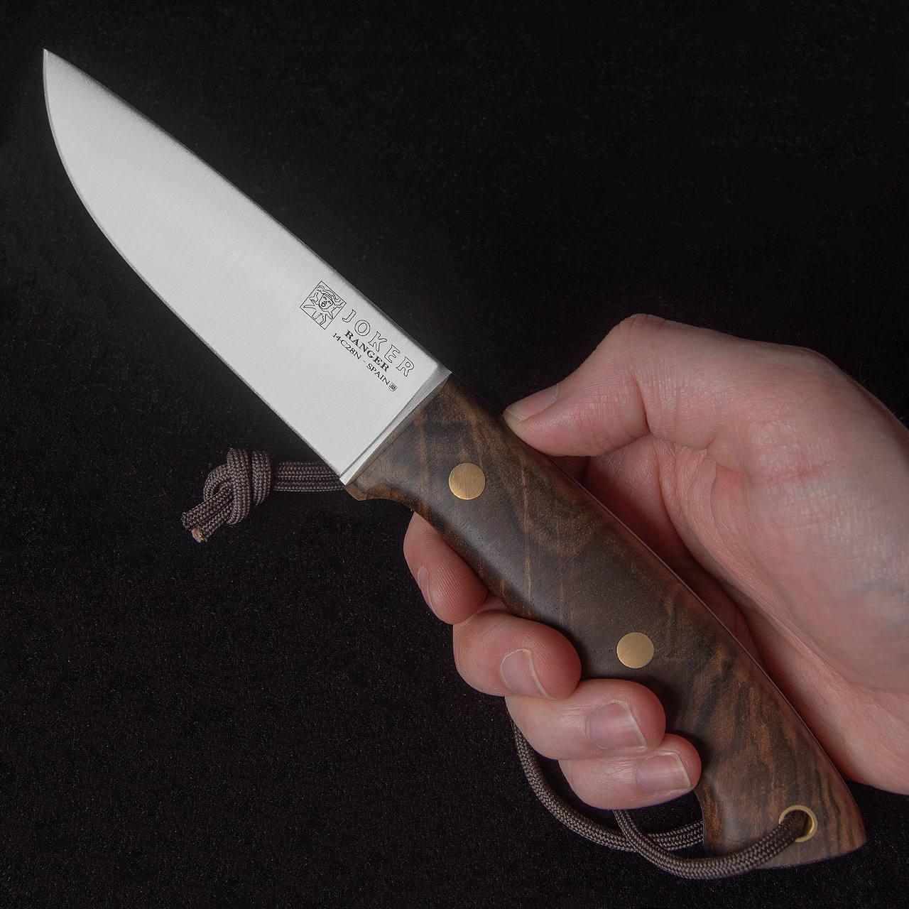 Joker Ranger Bushcraft  Walnut & Firesteel Fixed Blade