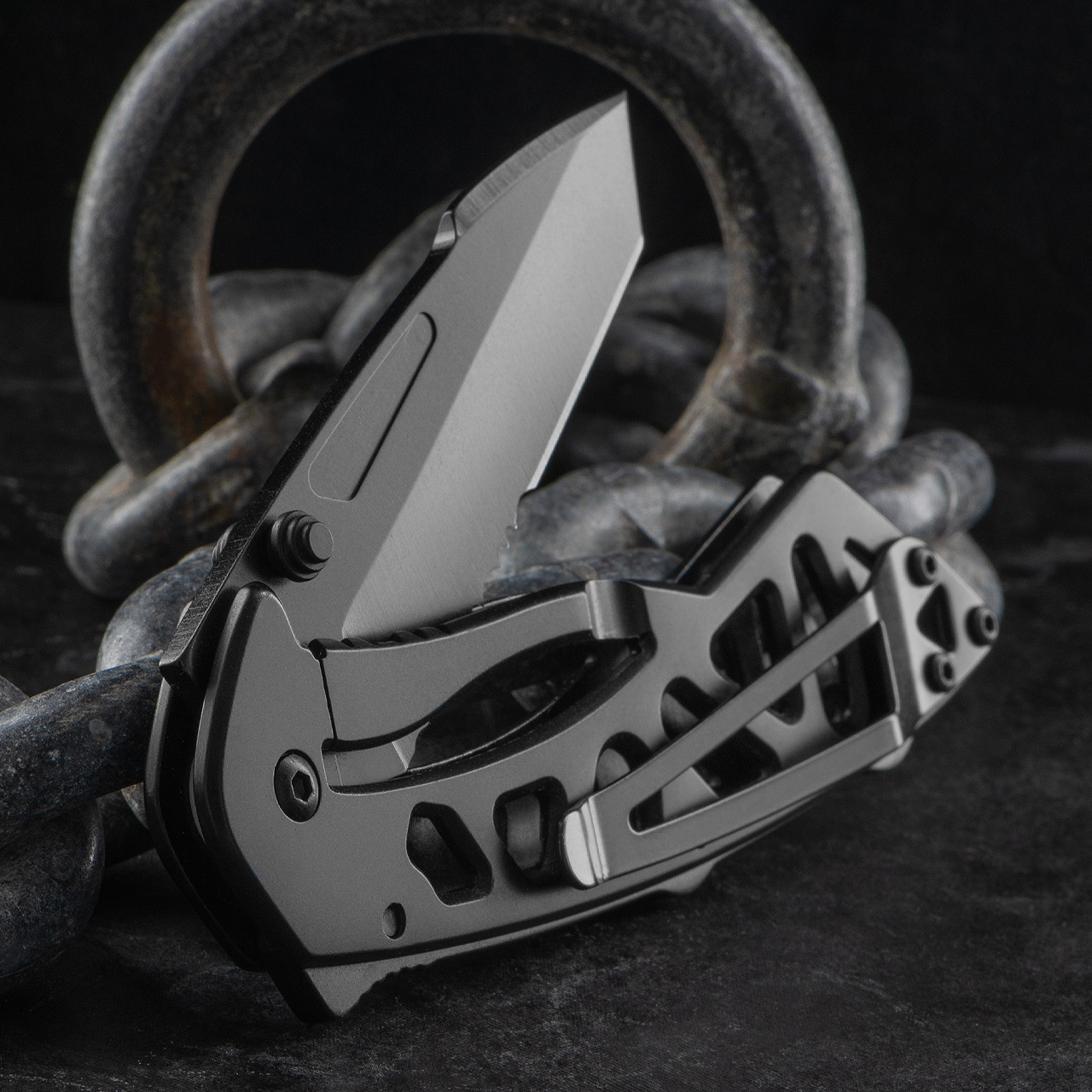 Buck 870 Bones Black Folding Knife