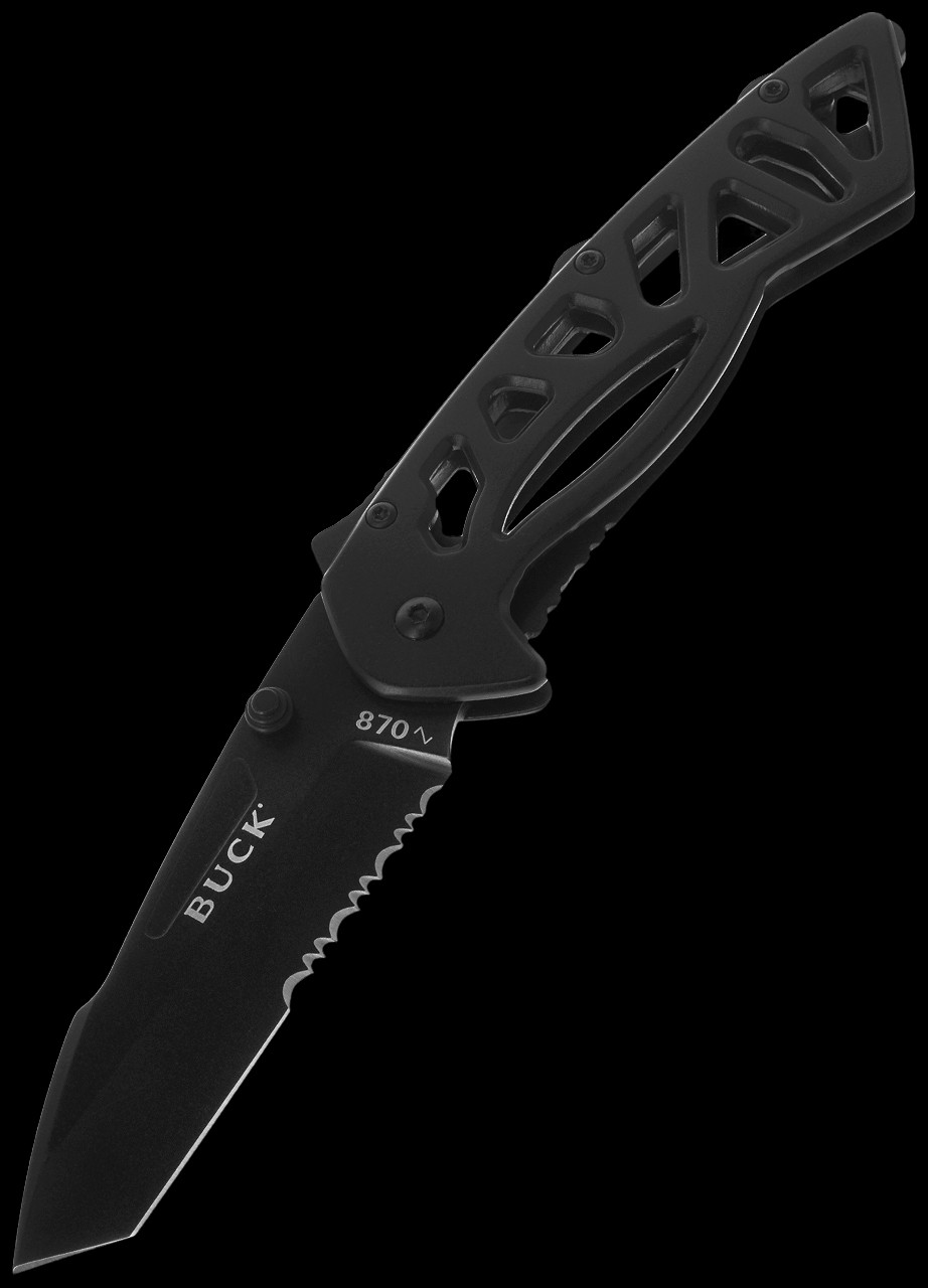 Buck 870 Bones Black Folding Knife