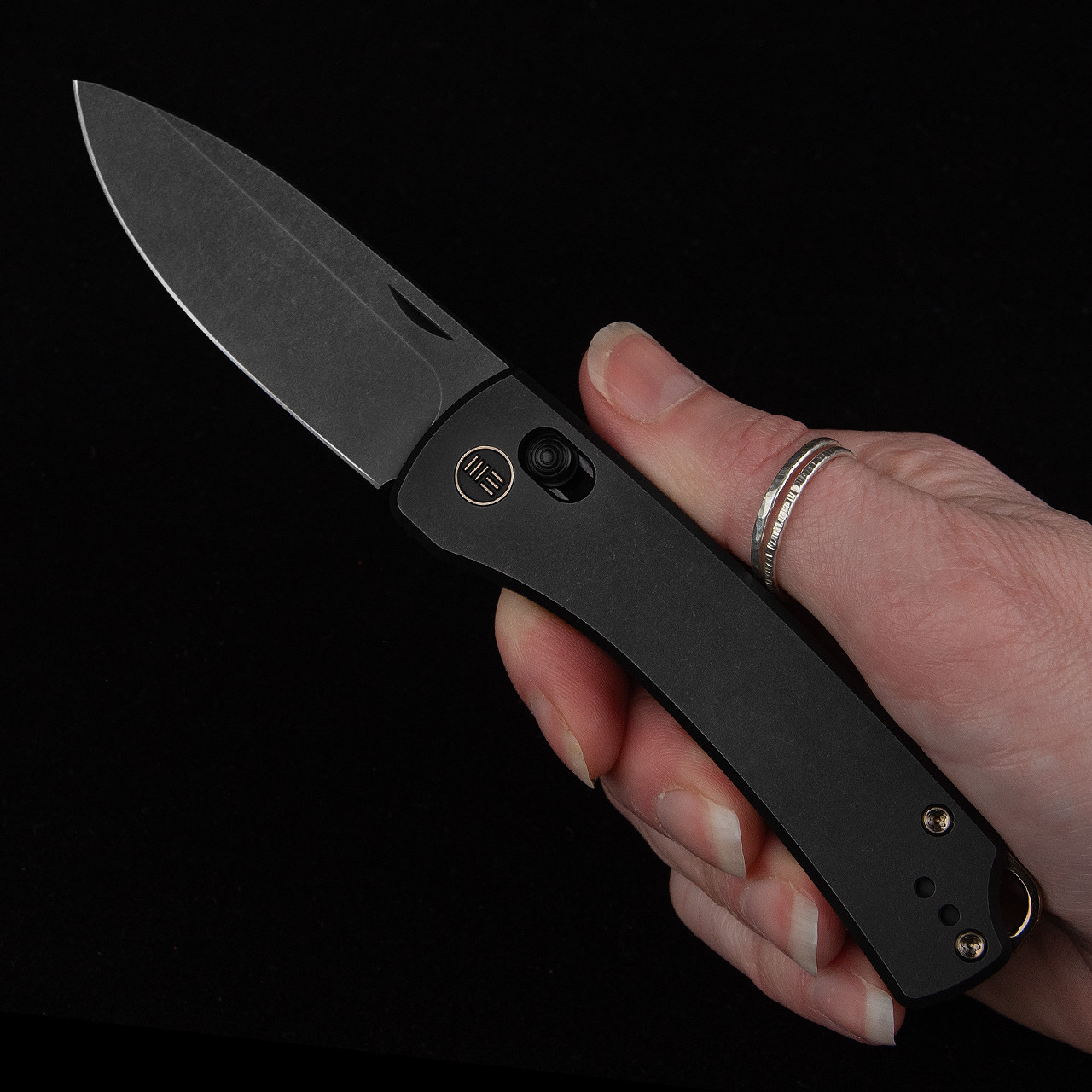 We Knife Nightblade Black Titanium Folding Knife