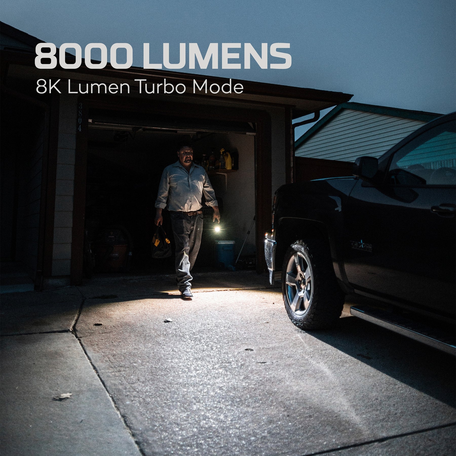 Nebo Davinci 8000 Flashlight Black Line