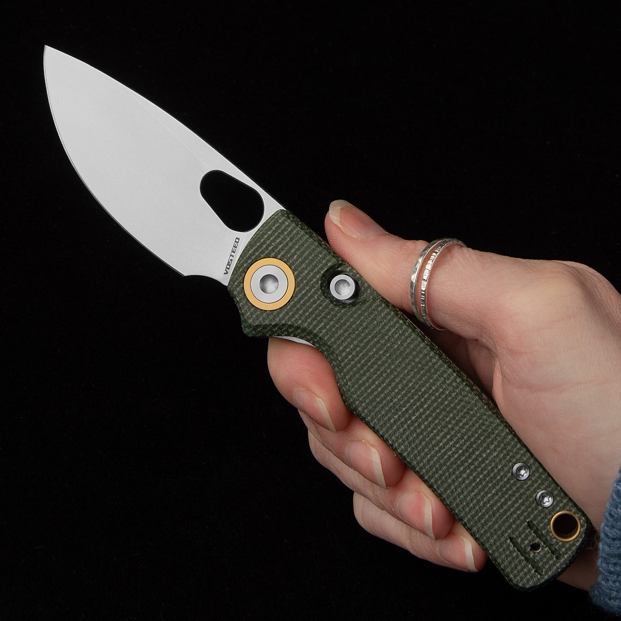 Vosteed Porcupine Micarta Folding Knife