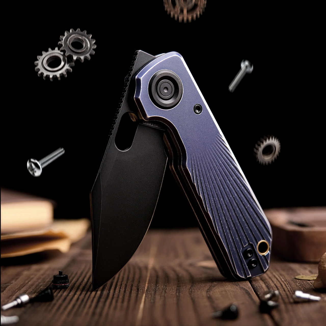 Vosteed Akita Stonewashed Delft Aluminium Folding Knife