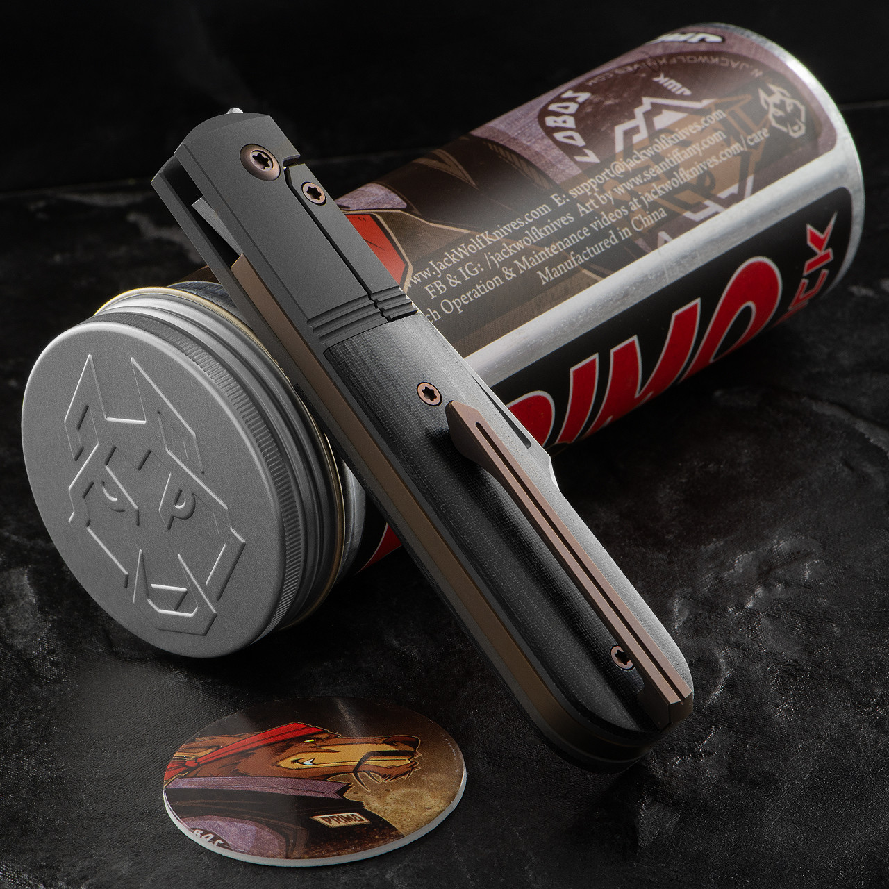 Jack Wolf Primo Jack Micarta Folding Knife