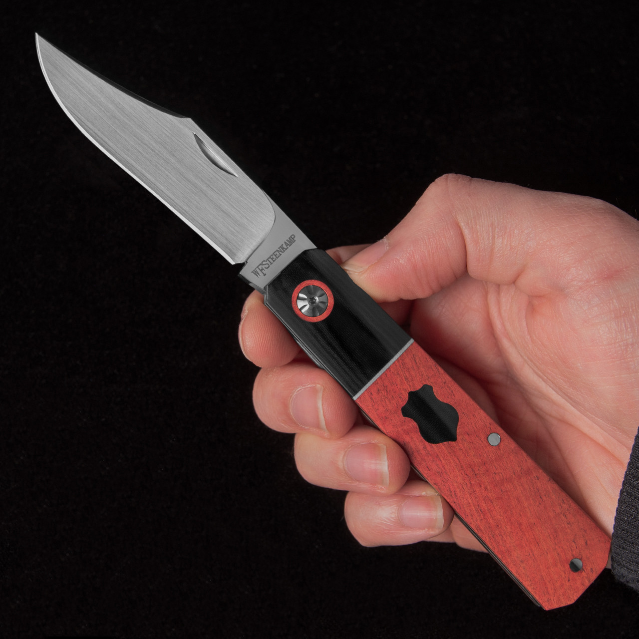 Steenkamp Barlow Blood Wood Custom Knife