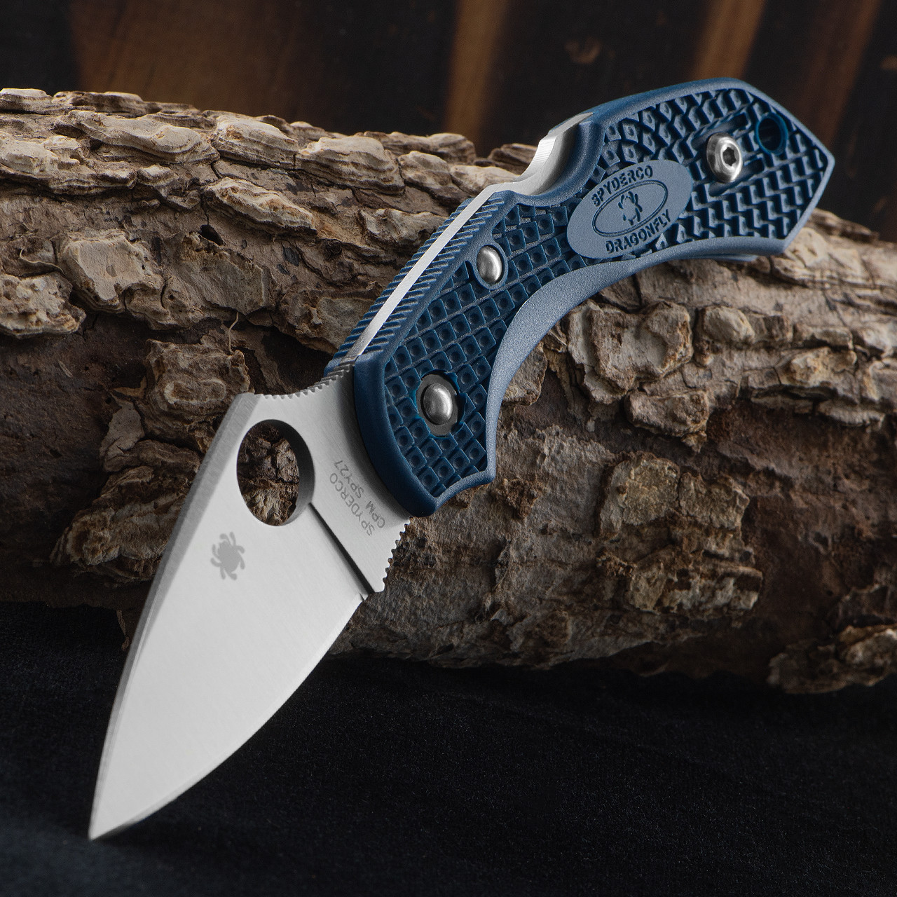 Spyderco Dragonfly 2 Cobalt Blue FRN SPY27 Folding Knife