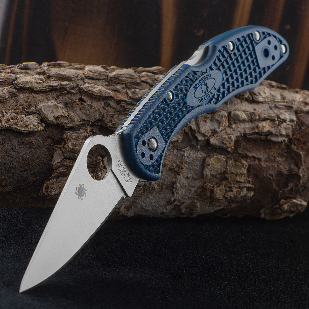 Spyderco Delica 4 Cobalt Blue FRN CPM SPY27 | Folding Pocket Knife