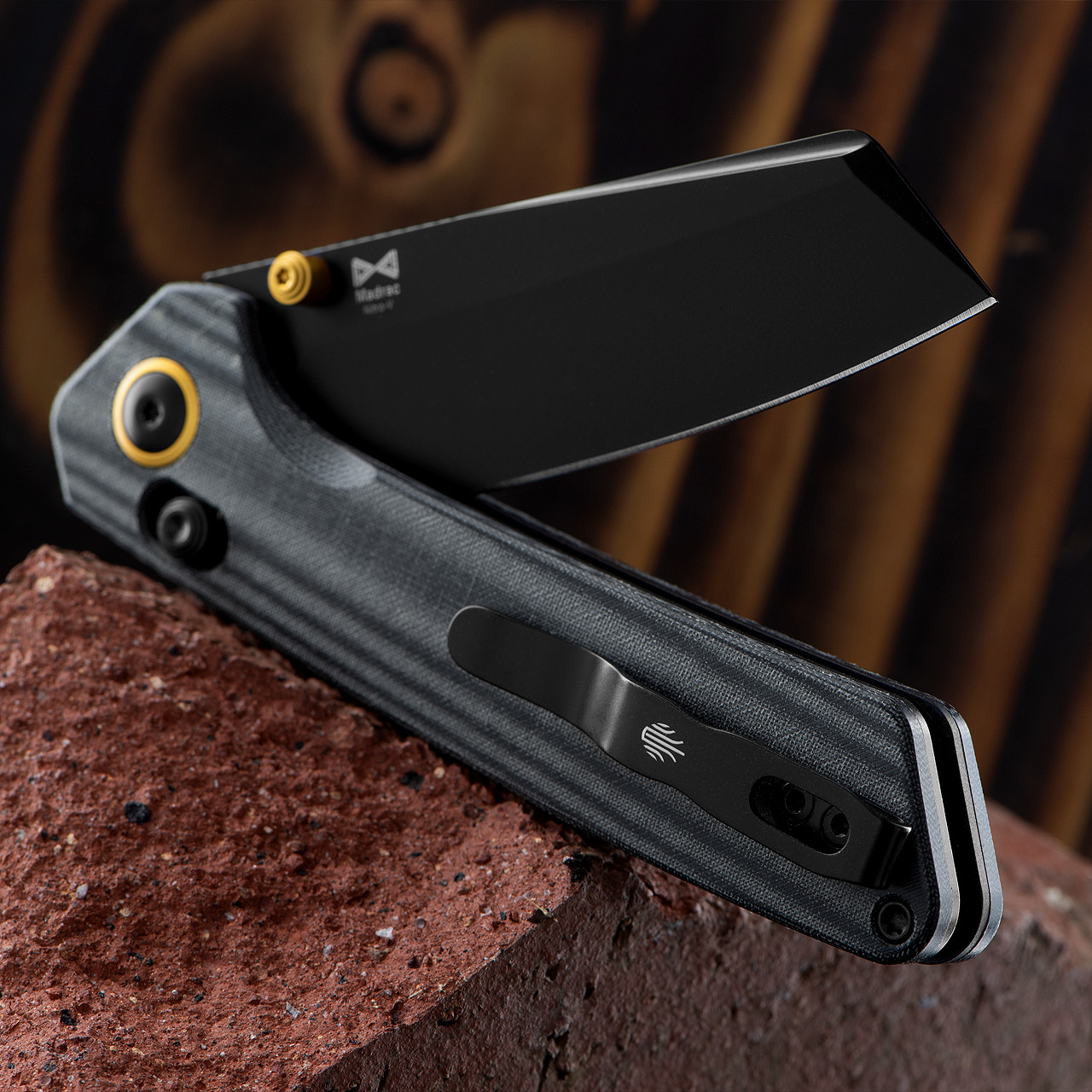 Kizer Madrac Black Micarta Folding Knife