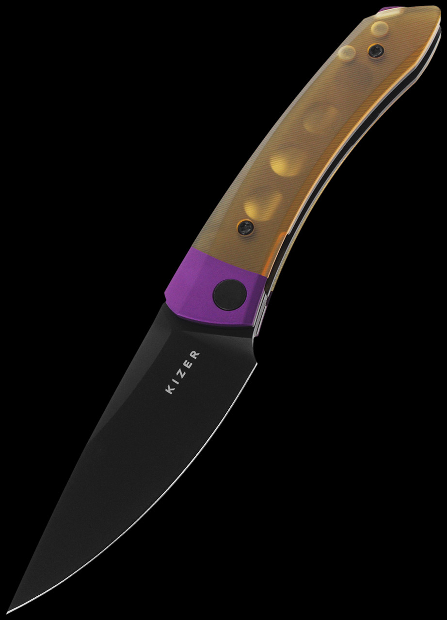 Kizer Mini Momo Purple Aluminium & PEI Folding Knife