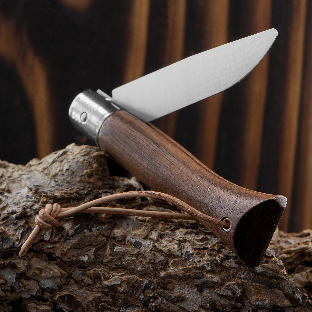 Opinel No 6 VRI EDC Black Walnut Folding Knife