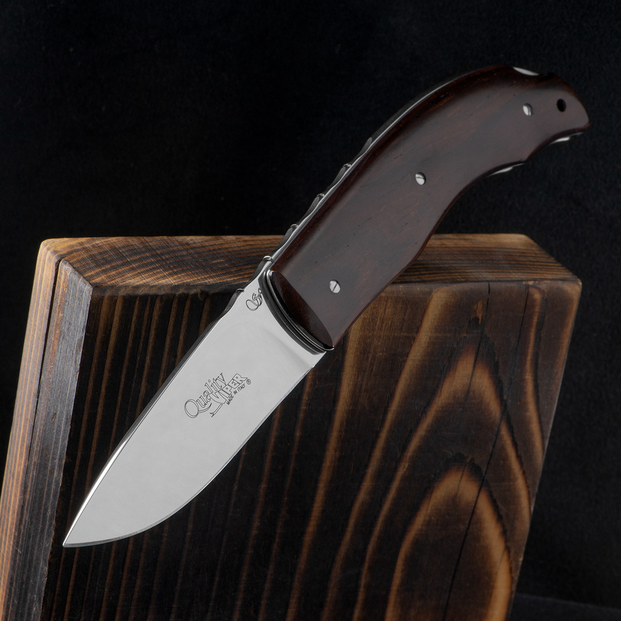 Viper Quality Wood Folding Knife