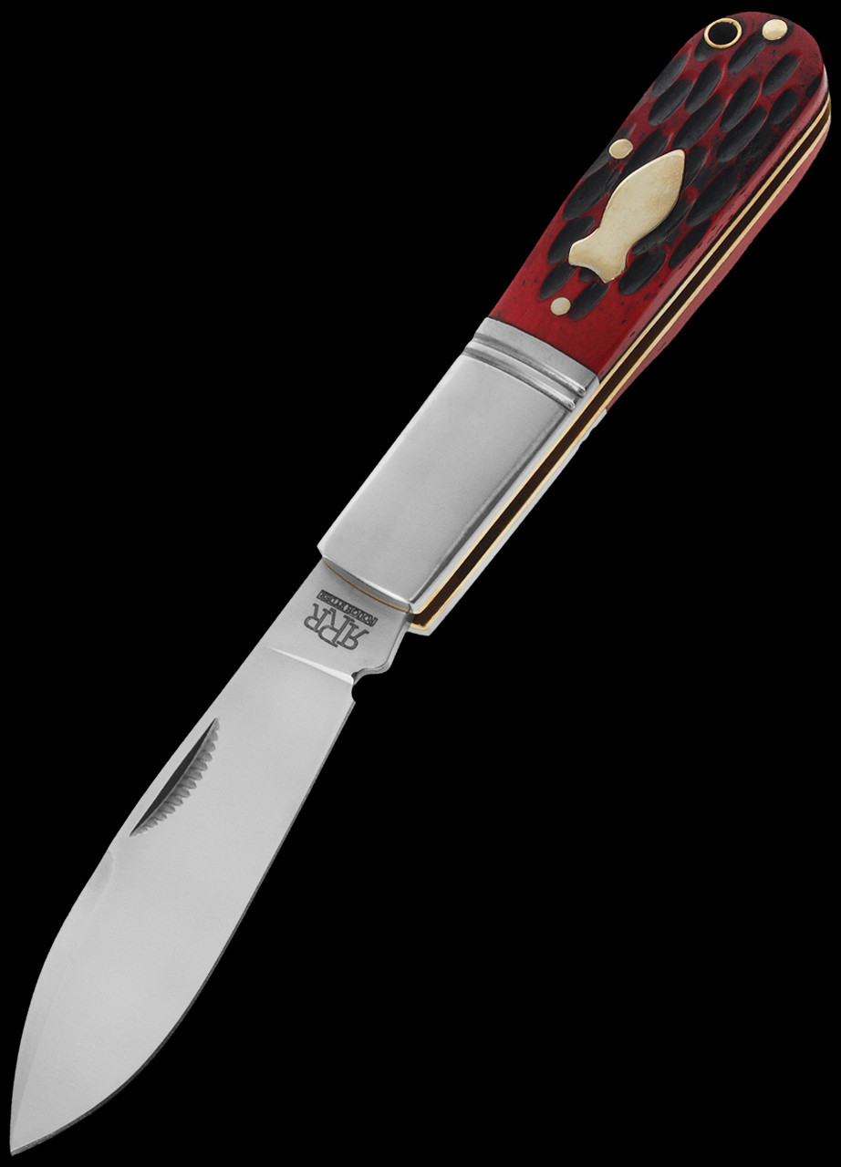 Rough Ryder Reserve Original Barlow Red Jigged Bone Folding Knife