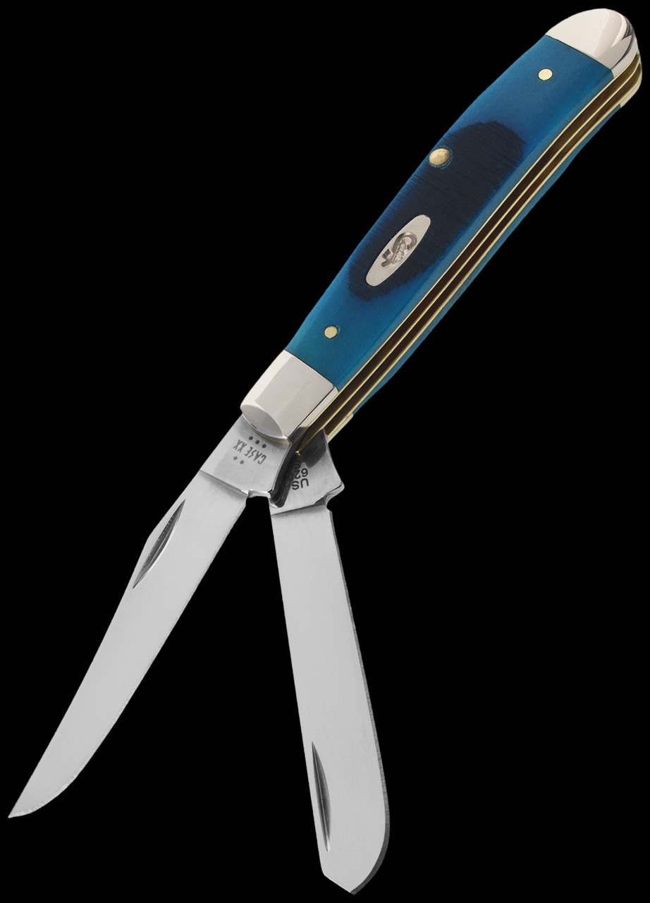 Case Mini Trapper Caribbean Blue Folding Knife