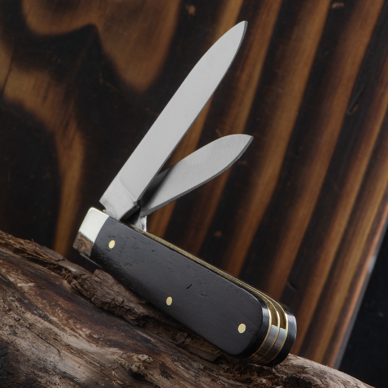 Arthur Wright Two Bladed Folding Knife EBONY