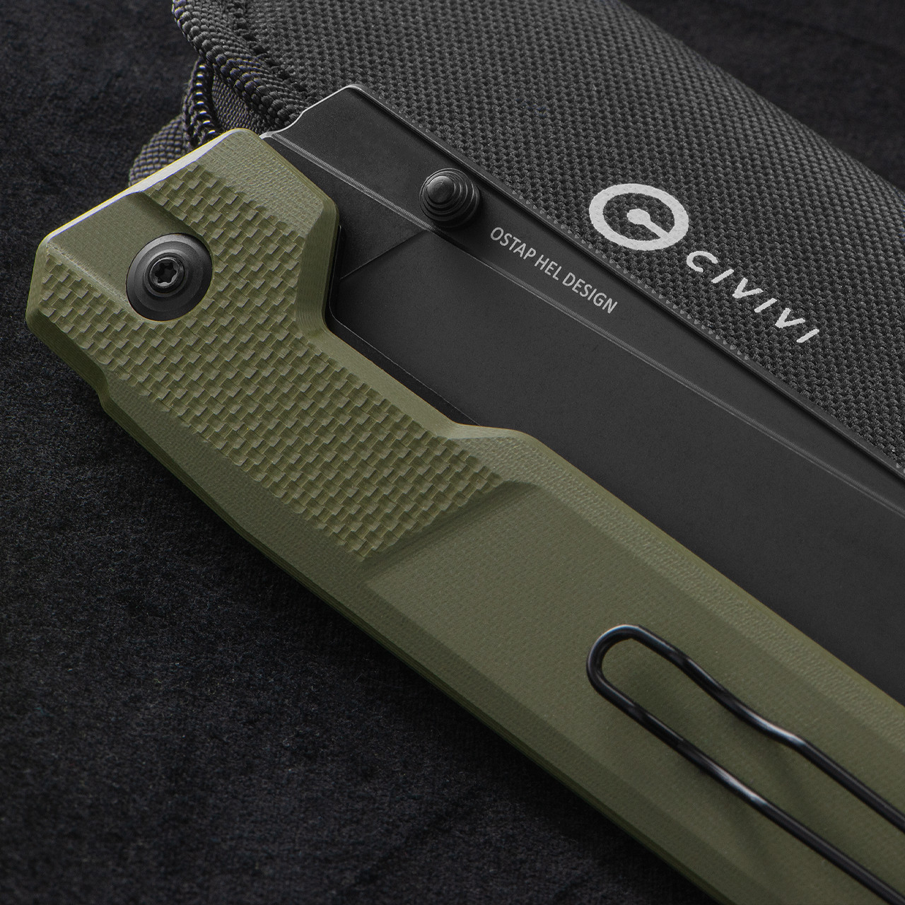 Civivi Hid OD Green G10 Black Folding Knife