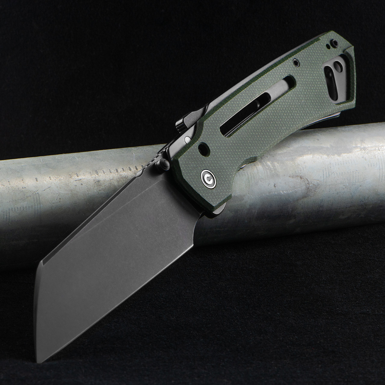 Civivi Buster FG Green Micarta Black Folding Knife