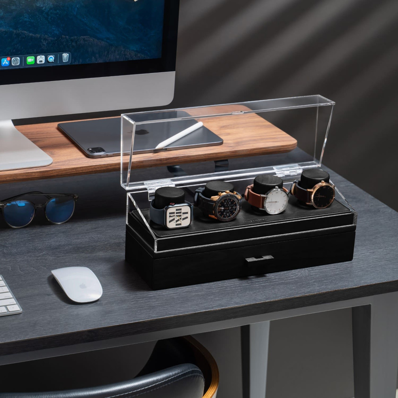 Holme & Hadfield Watch Deck Pro Black