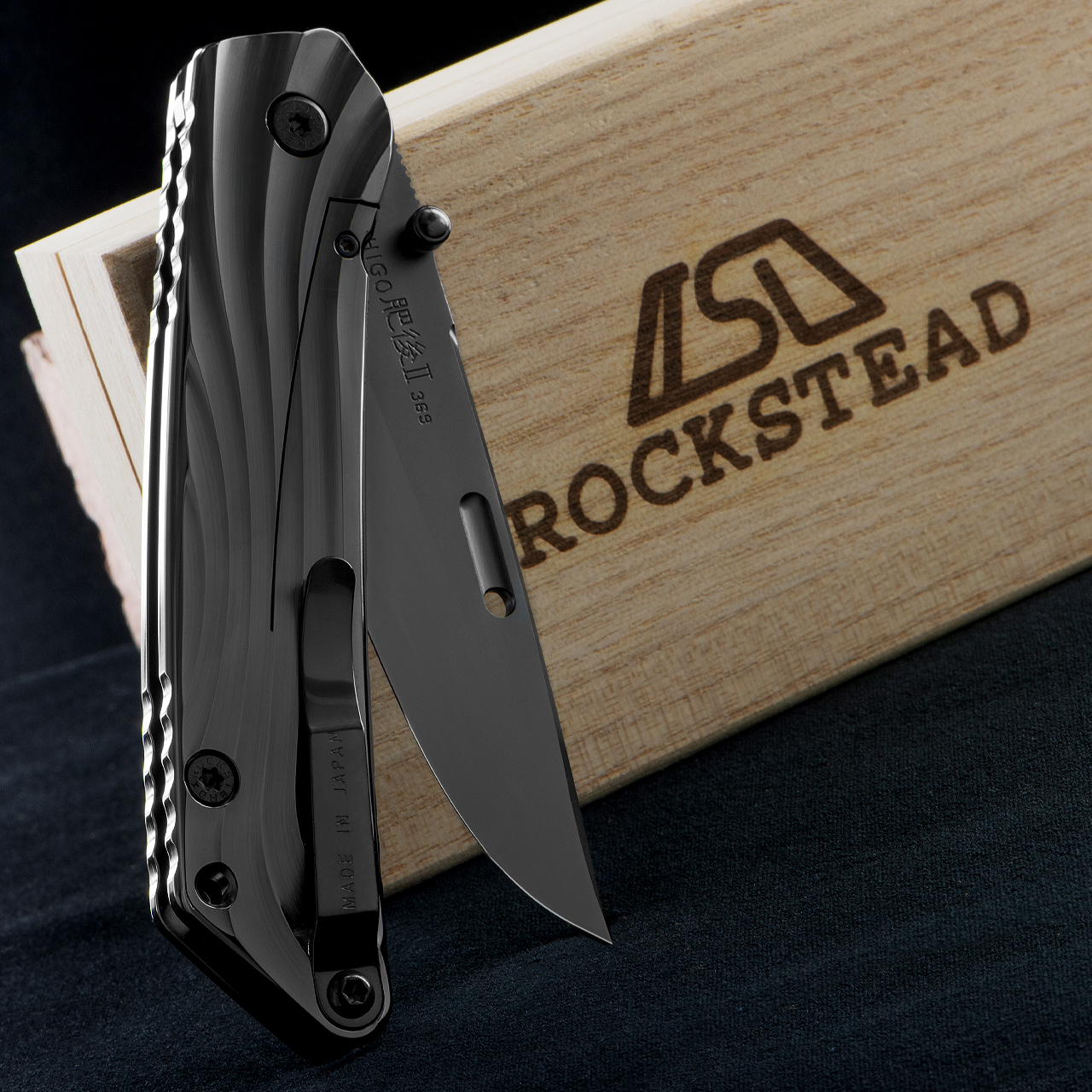 Rockstead Higo II Titanium DLC (S) Folding Knife