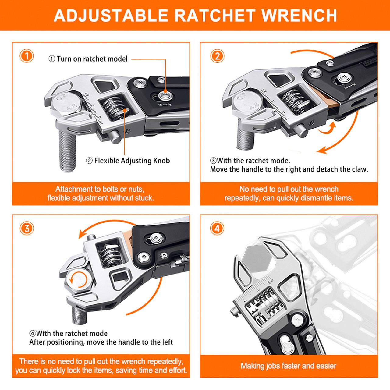 Nextool Adjustable Wrench W4 Multi-tool