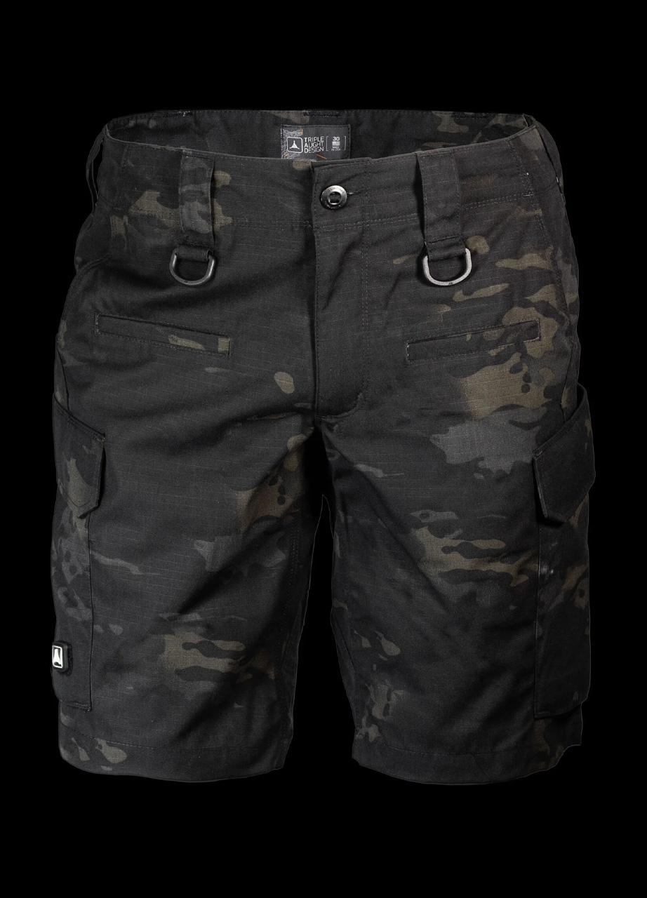 Brown Tad Force 10 RS Cargo Shorts | Multicam Black