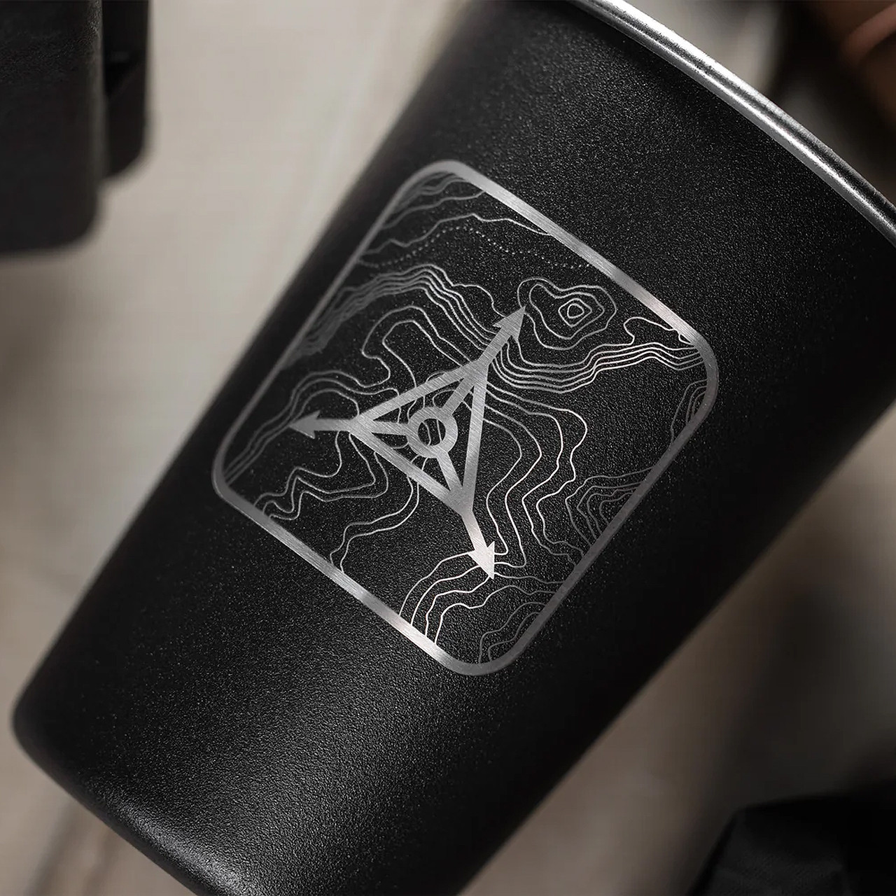 TAD Earthwell Pint Cup Topo Skull Cave