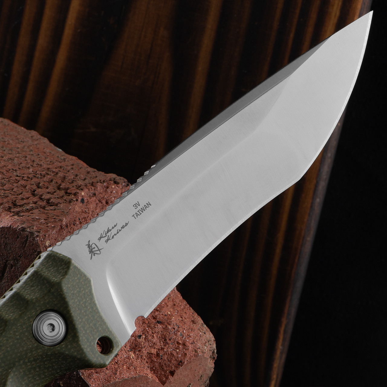 SOG Hidaka FX 3V Green Fixed Blade