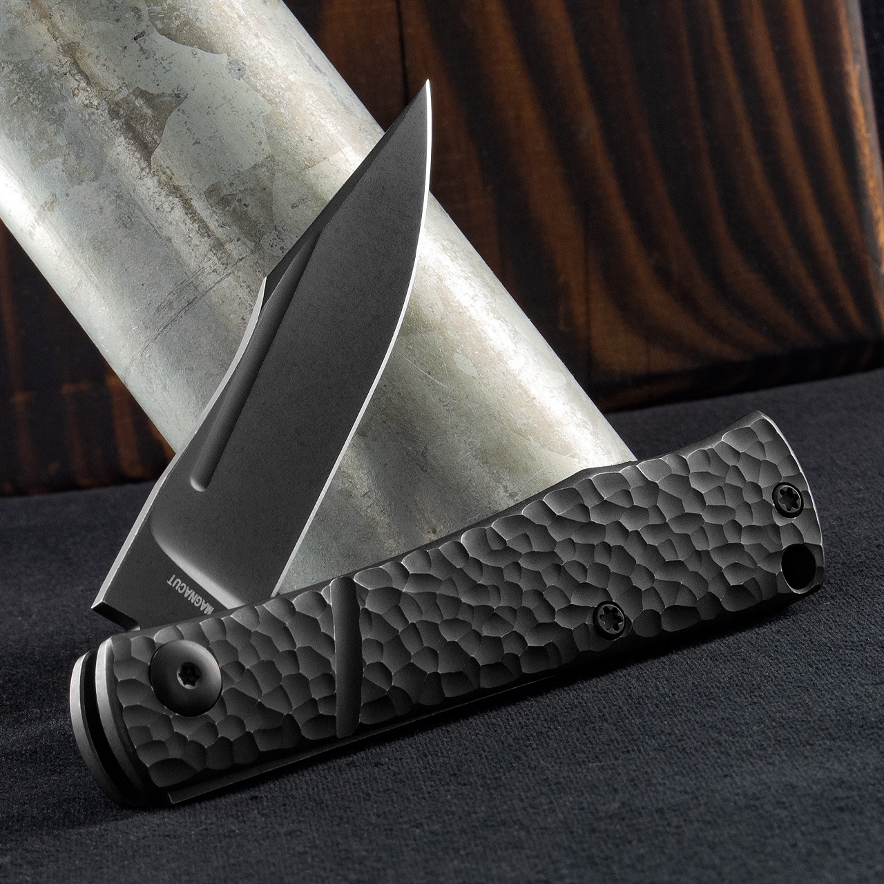 Notorious EDC Kingpin Slip Titanium PVD Folding Knife