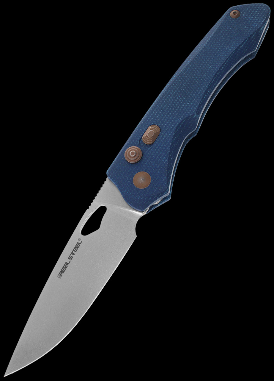 Real Steel Griffin Pro Denim Micarta Folding Knife