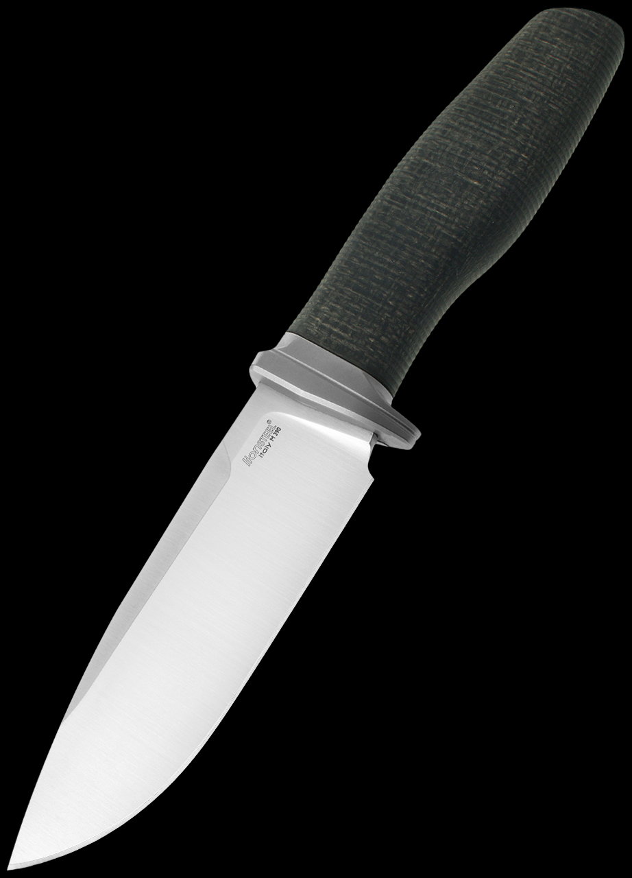 Lionsteel Acha Green Burlap Micarta Fixed Blade