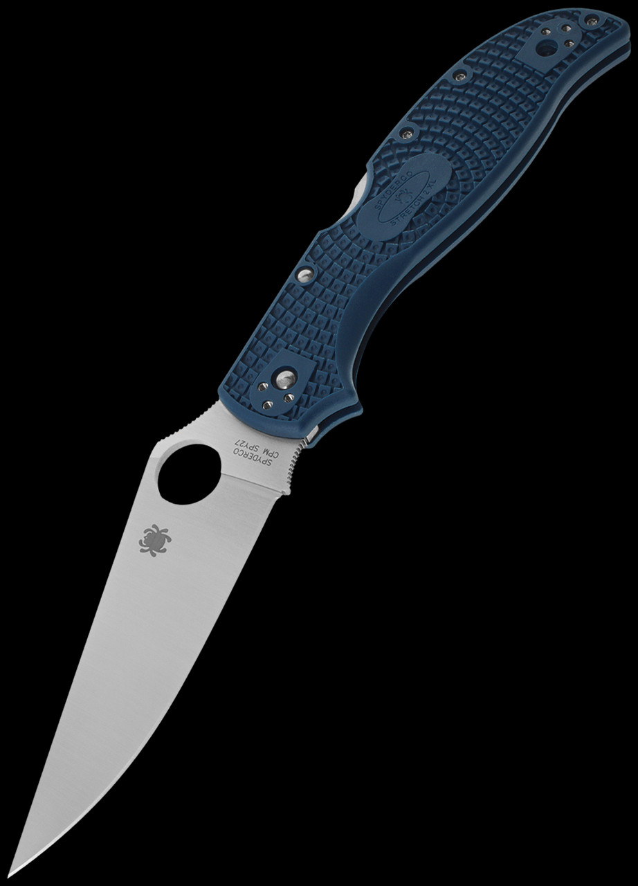Spyderco Stretch XL Cobalt BLUE | Folding Pocket Knife