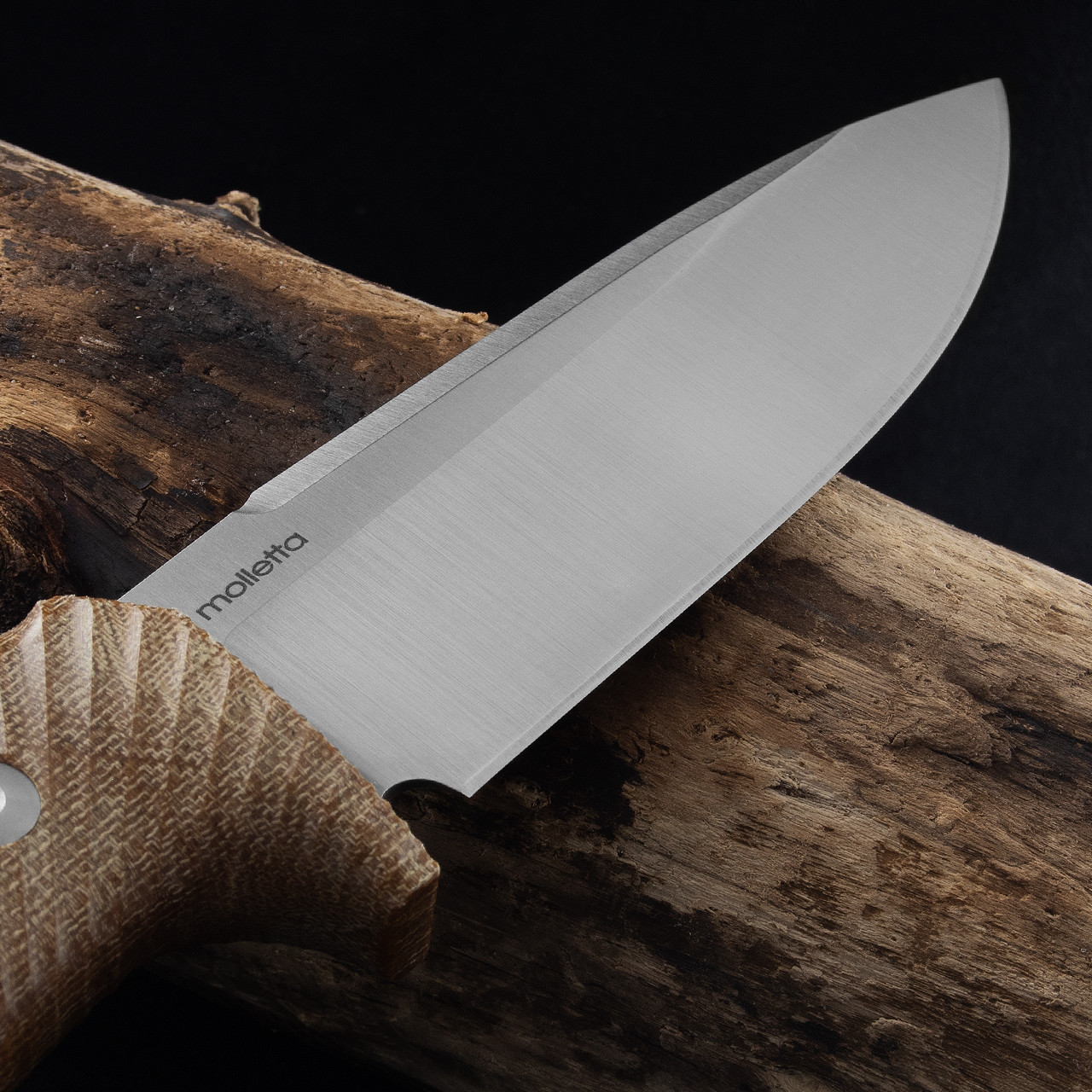 Lionsteel T5 Natural Canvas Fixed Blade