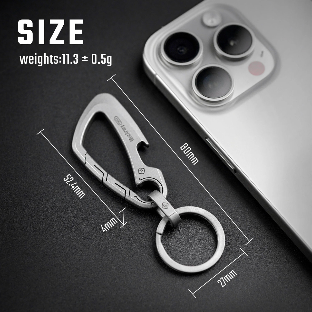 MecArmy CH17 Titanium Keychain